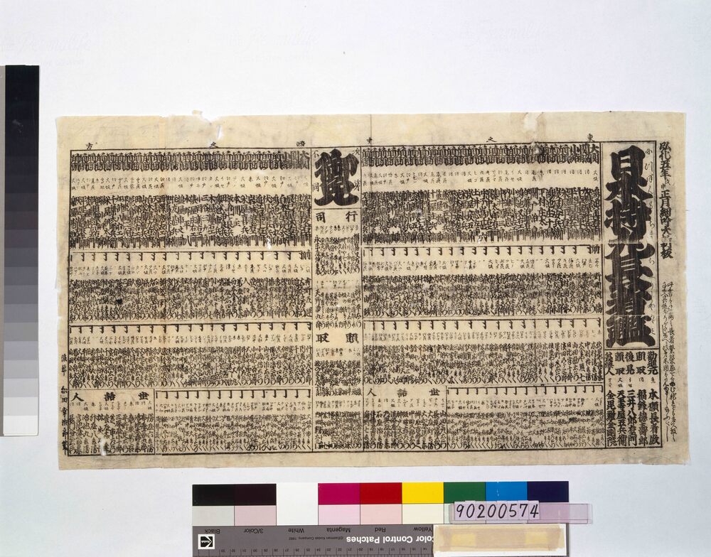 作品画像:日本持丸長者鑑