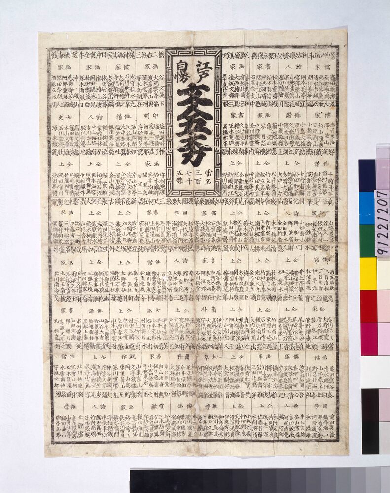 作品画像:江戸自慢文人五大力