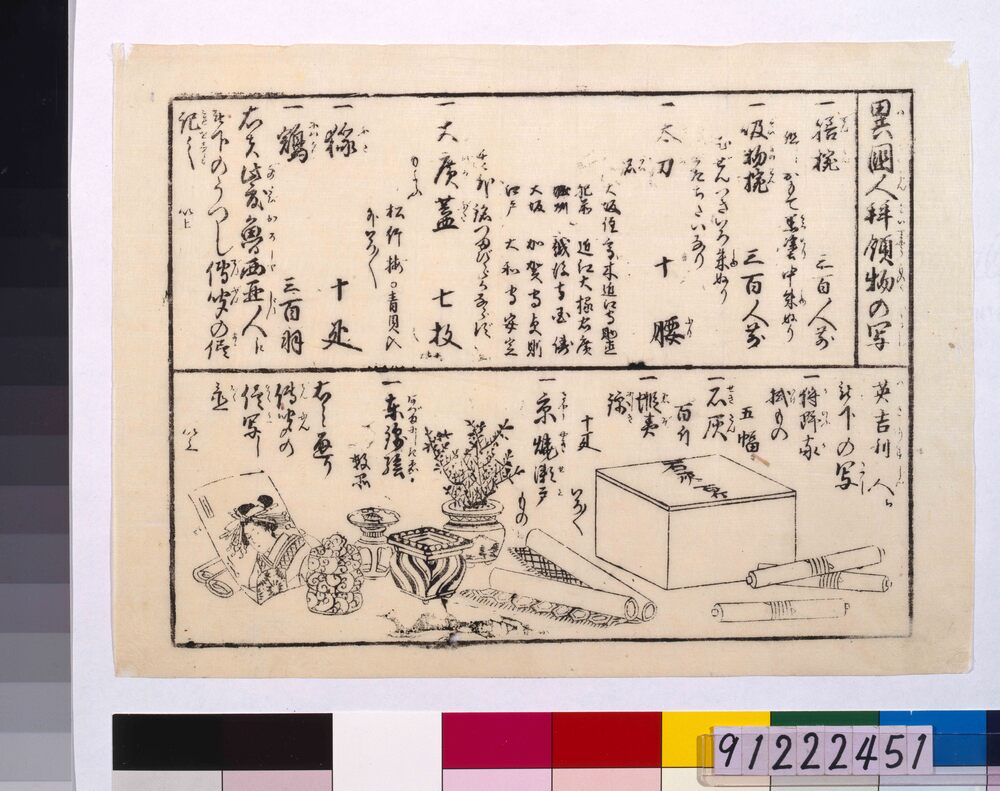 作品画像:異国人拝領物の写