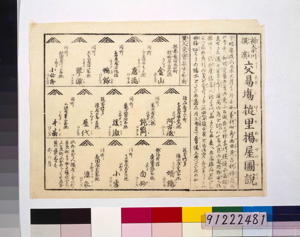 作品画像:神奈川横浜交易場遊里揚屋図説