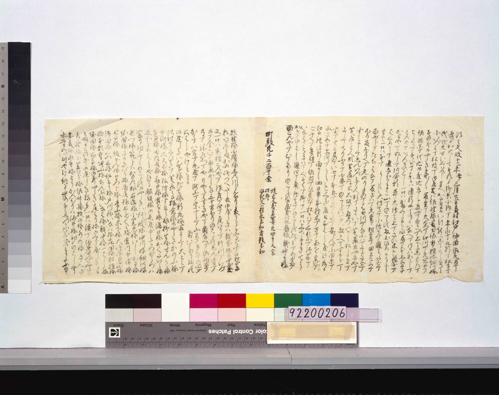 作品画像：焼場所付[文政十二年三月廿一日神田佐久間町大火]