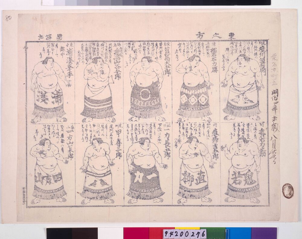 [東之方相撲十人番附]