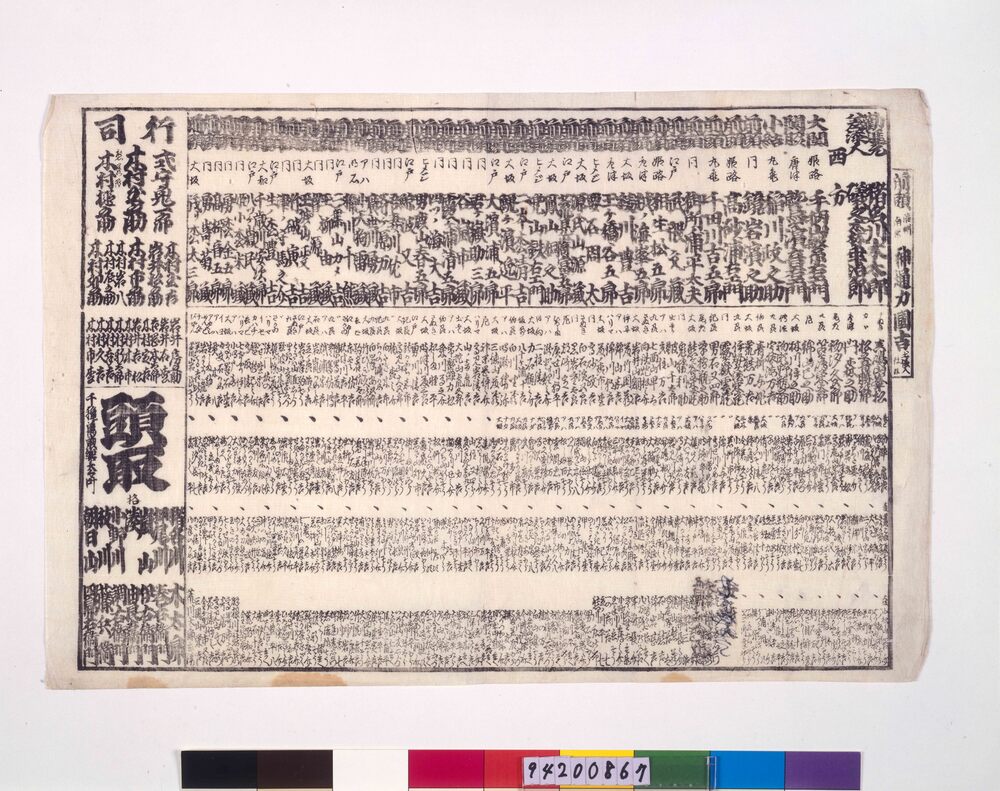 作品画像：[大坂]勧進大相撲番付