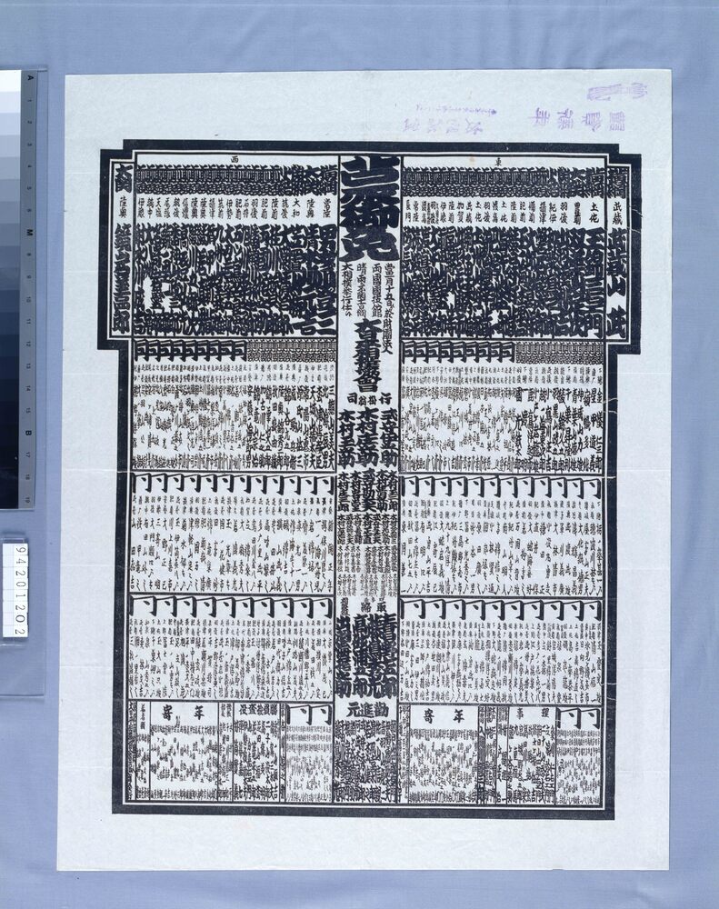 作品画像:両国国技館大相撲番付 昭和十二年一月場所