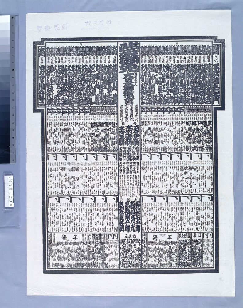 作品画像:両国国技館大相撲番付 昭和十年一月場所