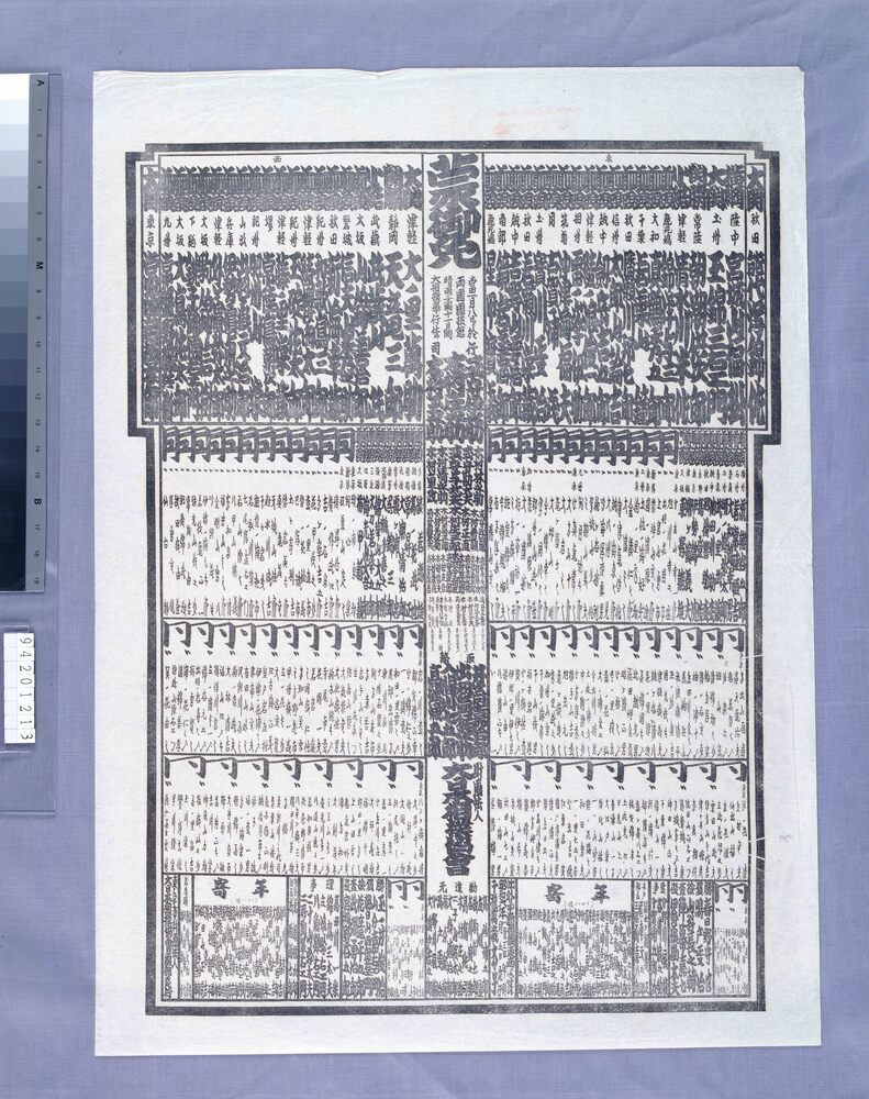 作品画像:両国国技館大相撲番付 昭和六年一月場所