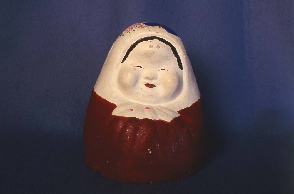 作品画像:今戸焼火入 おかめ
