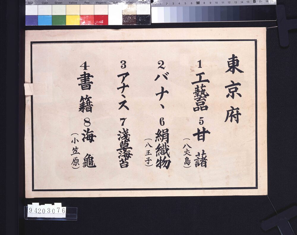 作品画像:東京府石版絵