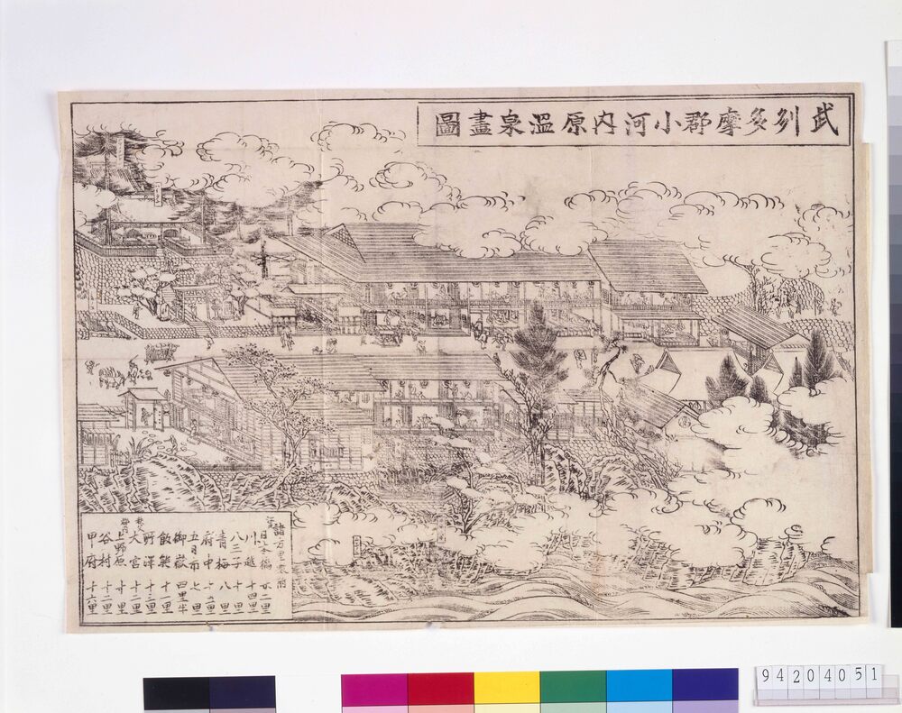 作品画像:武州多摩郡小河内原温泉画図