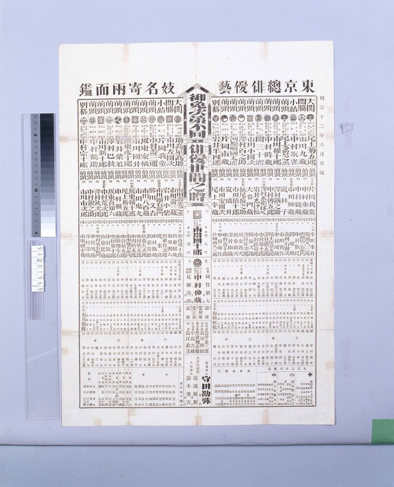 作品画像:東京総俳優芸妓名寄両面鑑