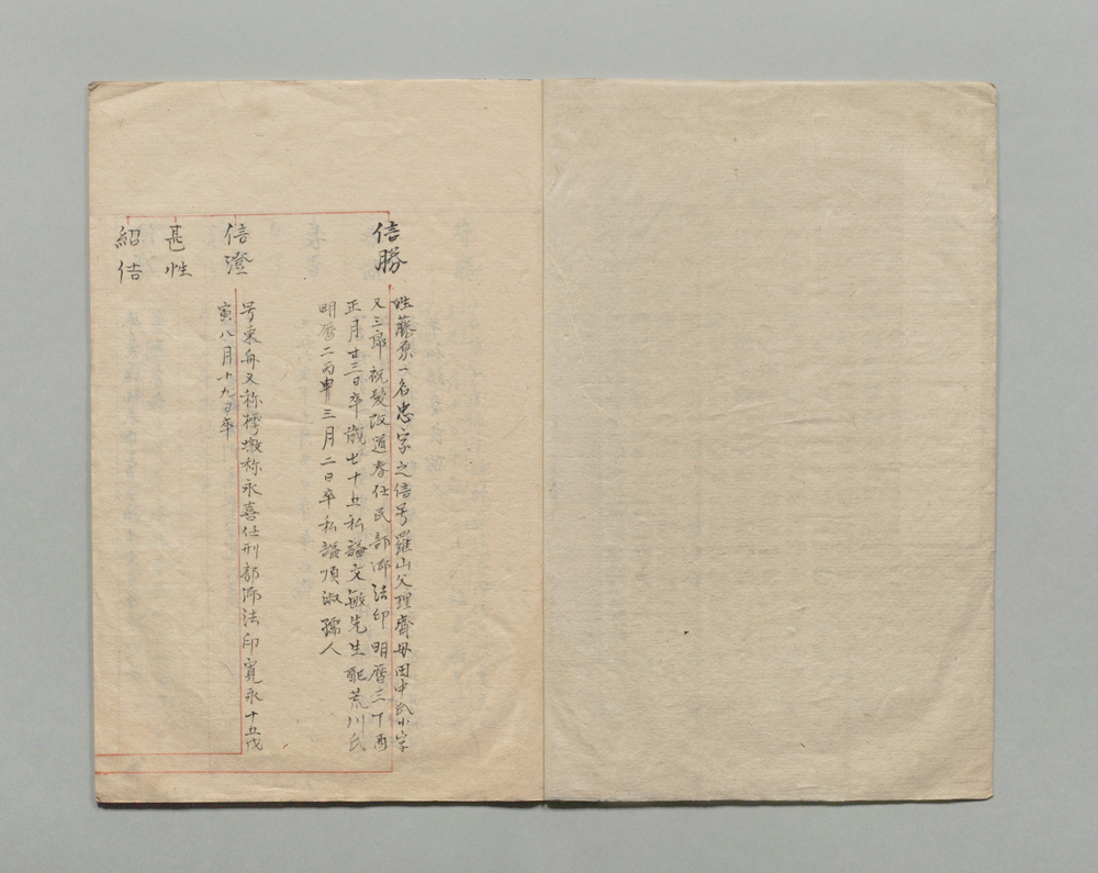 作品画像:林家略系譜