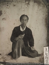 作品画像:小島呉一郎(柳蛙の長男)肖像写真