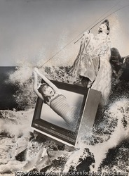 作品画像:(テレビから出る女を釣る男)