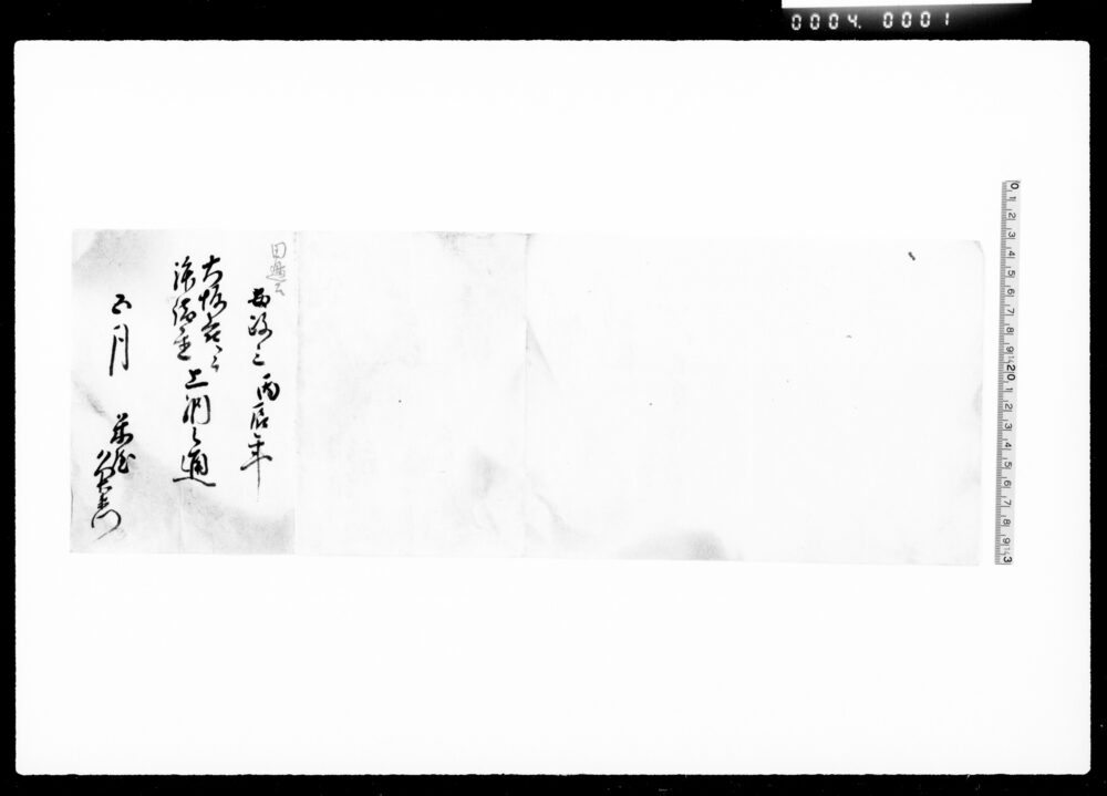 作品画像:田辺公大坂表ニ而拝借置上納之通