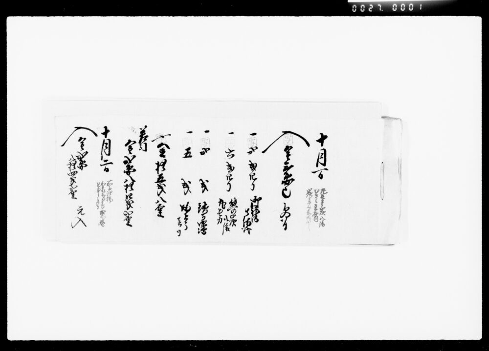 作品画像：[十月分家計簿]