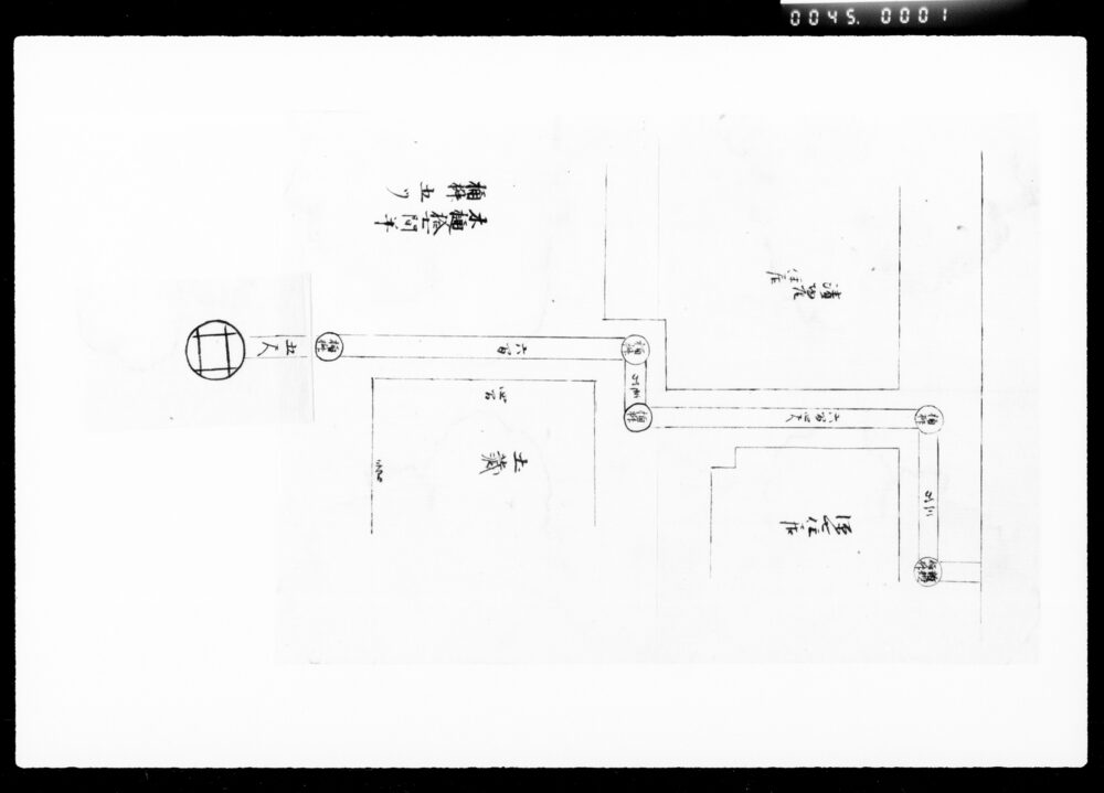 作品画像：[井戸絵図面]