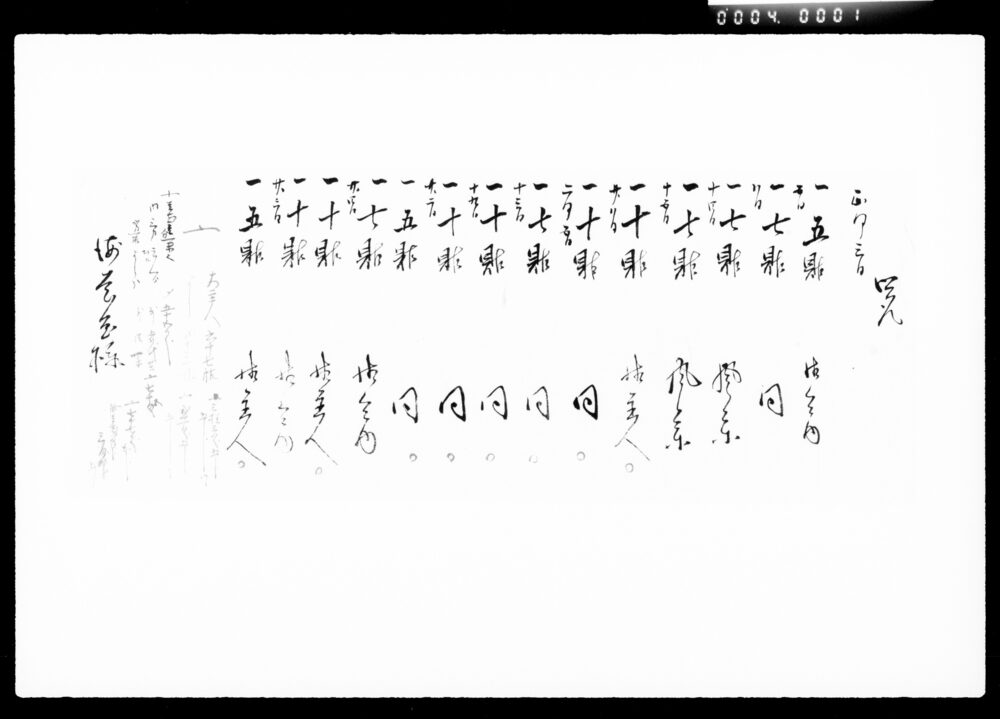 作品画像：覚(主人令内貼物ニ付)