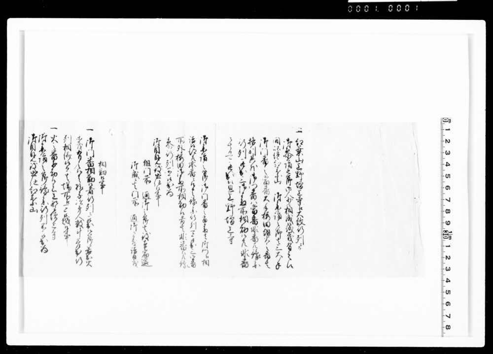 作品画像：[紅葉山・上野・増上寺参詣御門勤方等申合]