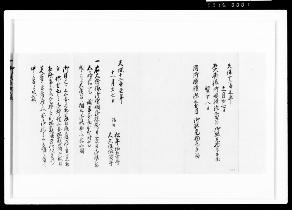 作品画像:右大将様御婚礼済御能見物之手留、同御婚礼済三度目御能見物之手留