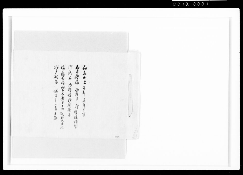 作品画像:右大将様西丸江御移徙後初而御入、右御移徙御祝儀并線姫君様初而大奥江被為入、右為御礼水戸殿登城有之候節手留