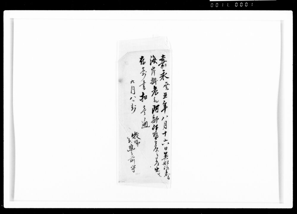 作品画像:黒船渡来ニ付海岸掛老衆阿部伊勢守殿被差出候存寄書付