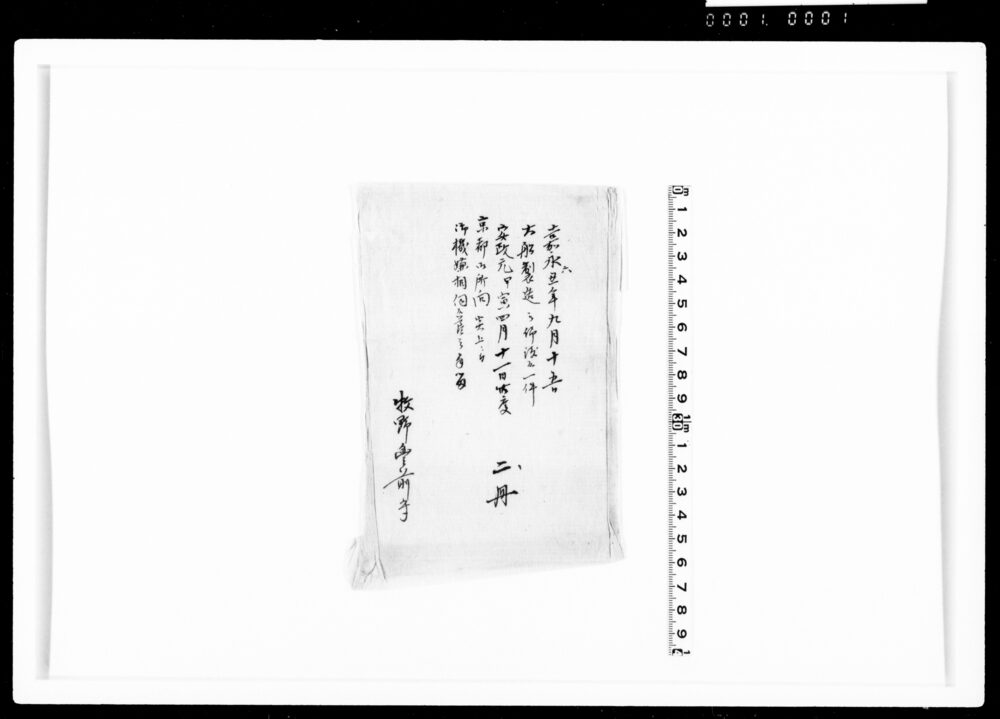 作品画像:京都御所向炎上ニ付伺御機嫌之節之手留