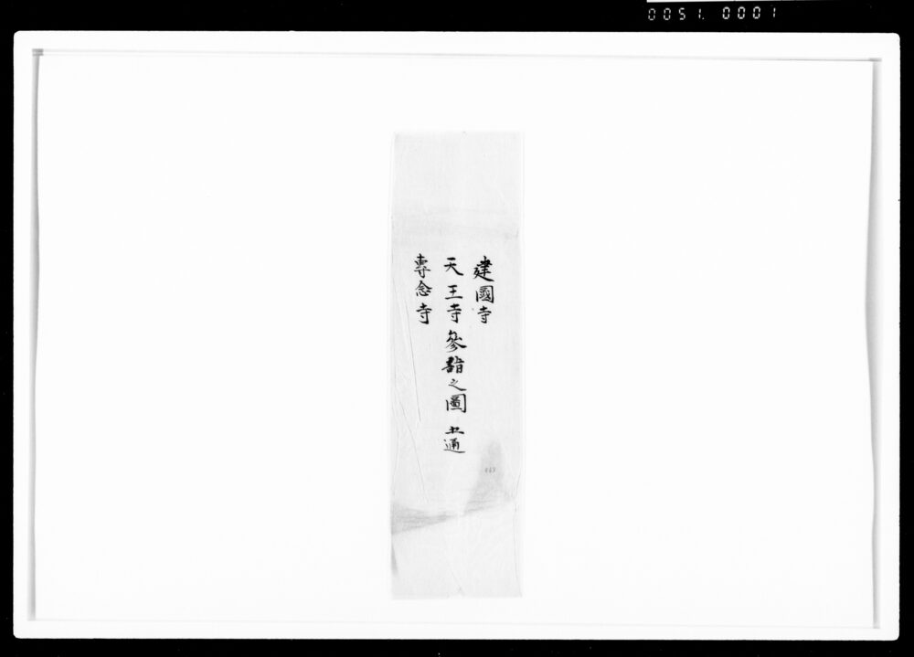 作品画像:建国寺天王寺専念寺参詣之図のうち建国寺拝礼絵図