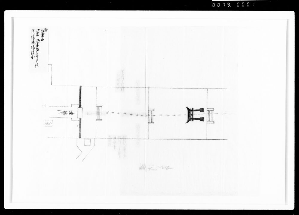 作品画像:大納言様御宮参行列建場絵図のうち紅葉山御宮御参詣之節御供同場建場絵図