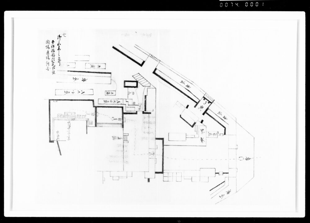 作品画像:大納言様御宮参行列建場絵図のうち御宮参之節井伊掃部頭宅御供開場建場絵図