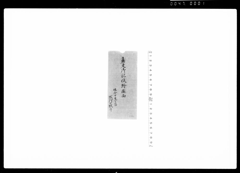 作品画像:嘉定御祝儀絵図面