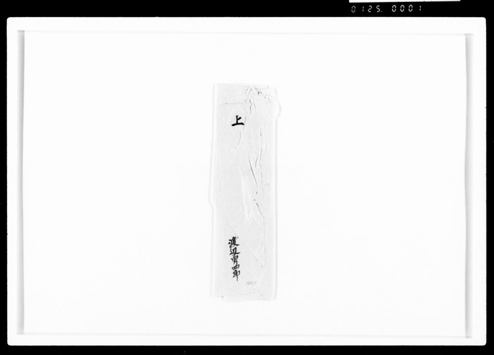 作品画像：(某異変之儀見聞書上、渡辺勇四郎扱)[嘉丑九月二日封入用書付のうち]