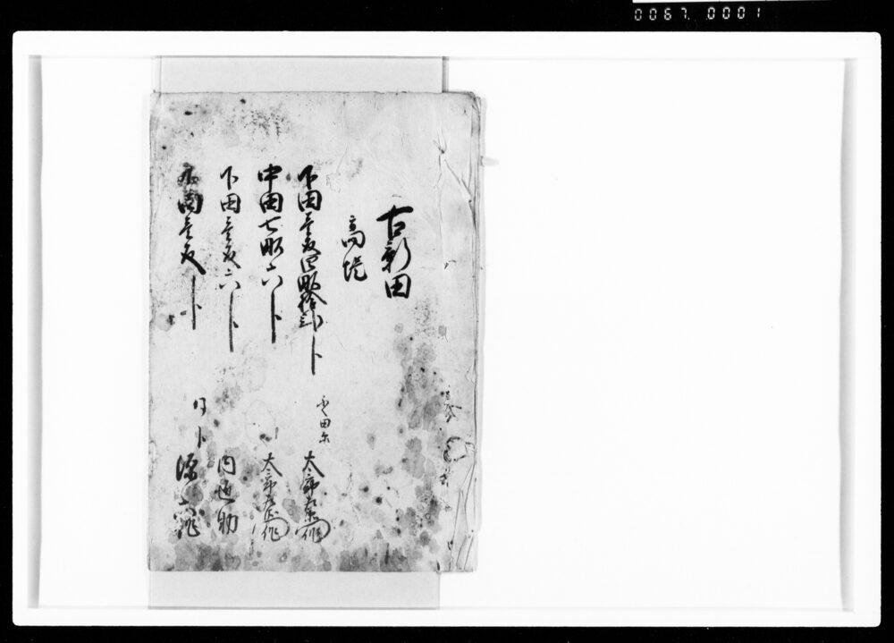 作品画像：[古新田反別帳]