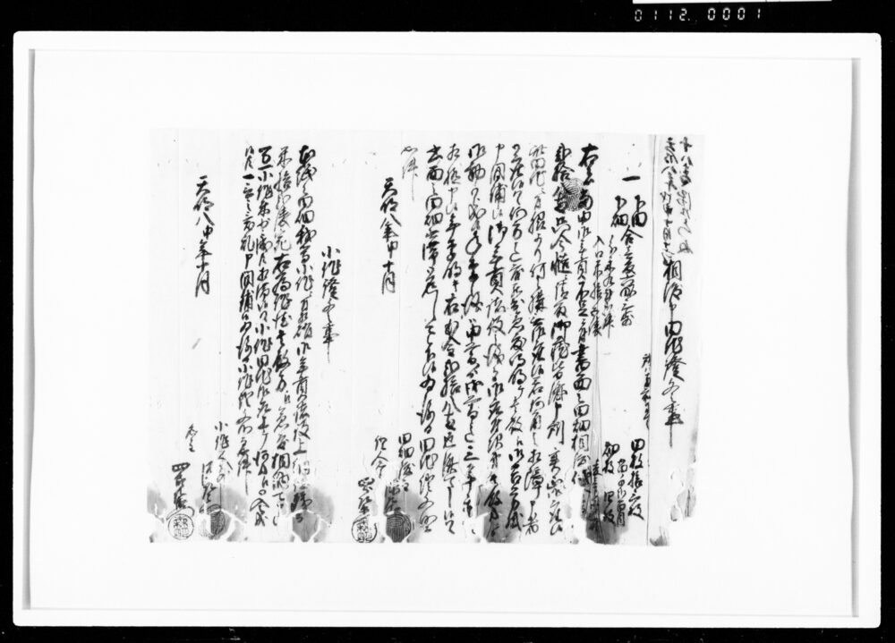 作品画像：相渡申田地証文之事（代金28両請取）