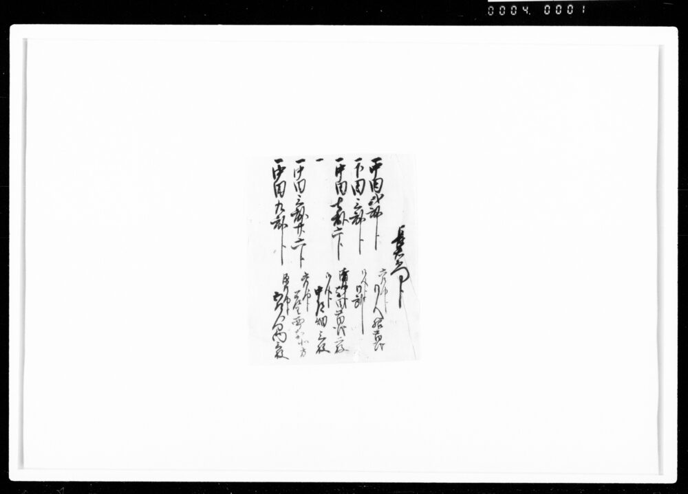 作品画像：[長右衛門分ほか田地書上]