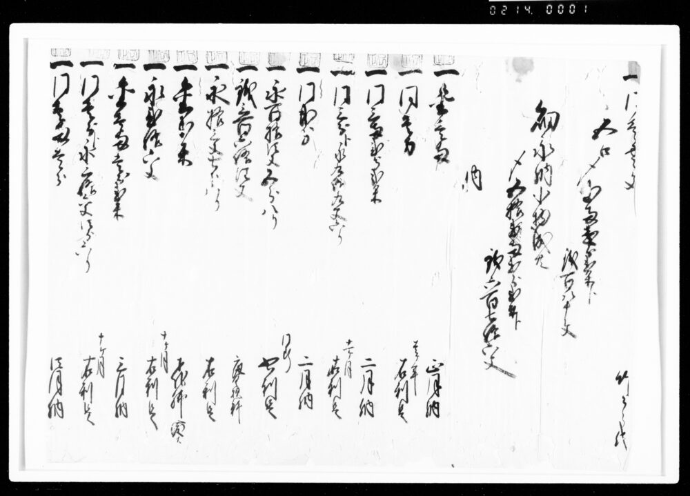 作品画像：[覚（年貢皆済目録）]