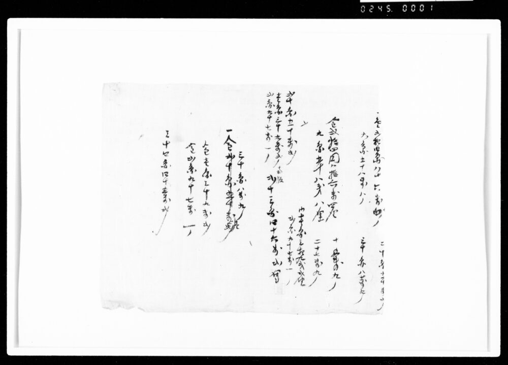 作品画像：[金銭書上断簡]