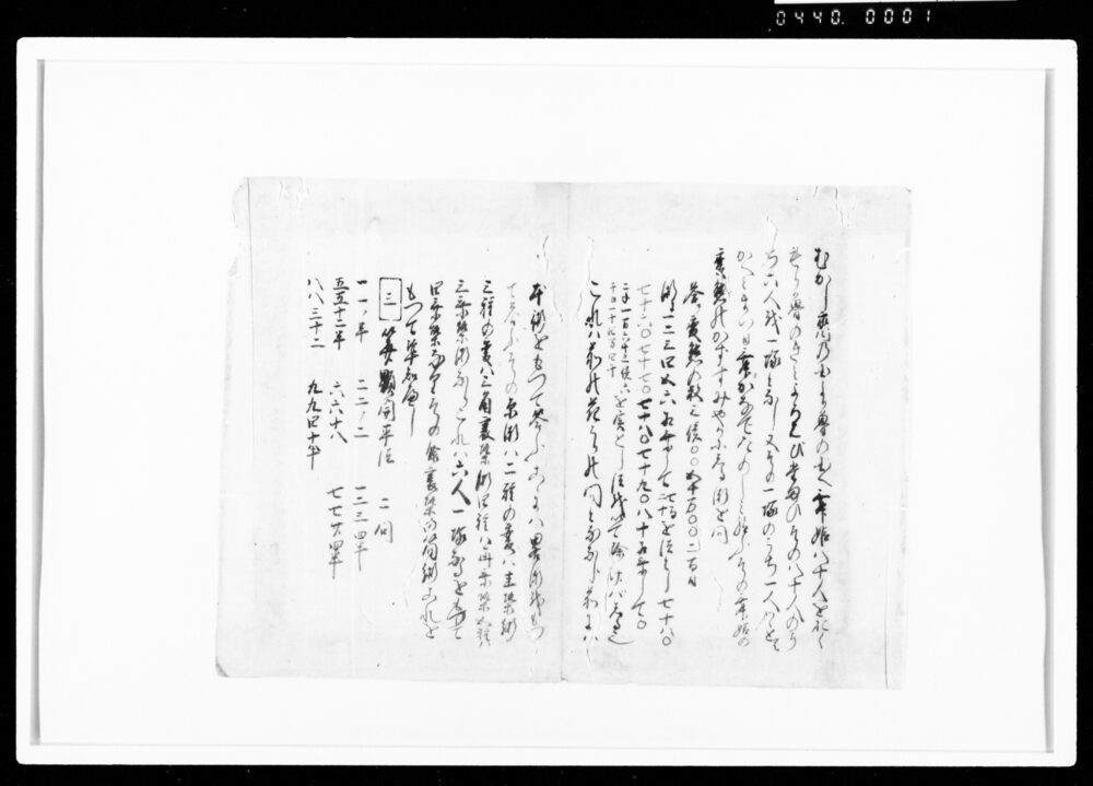 作品画像：[算法童子問　断簡]