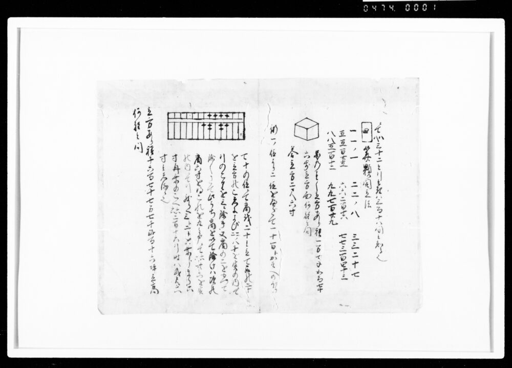 作品画像：[算法童子問　断簡]