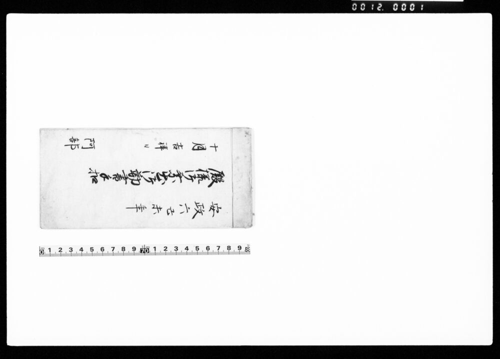 作品画像：殿様御乗出御勤書手控
