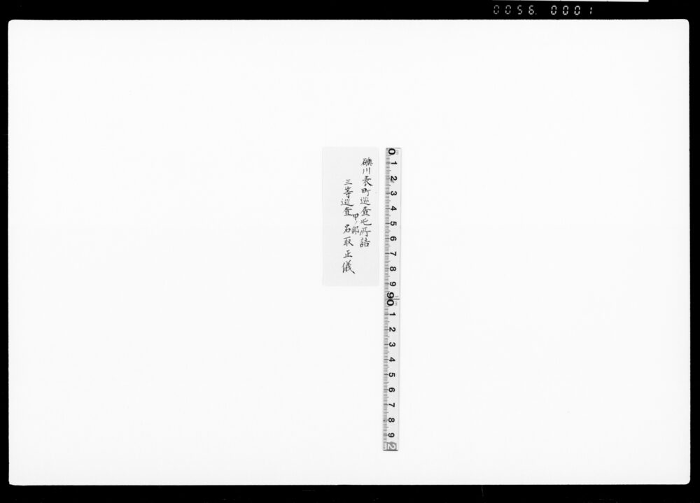 作品画像：御家人金田家文書　名取正儀名刺