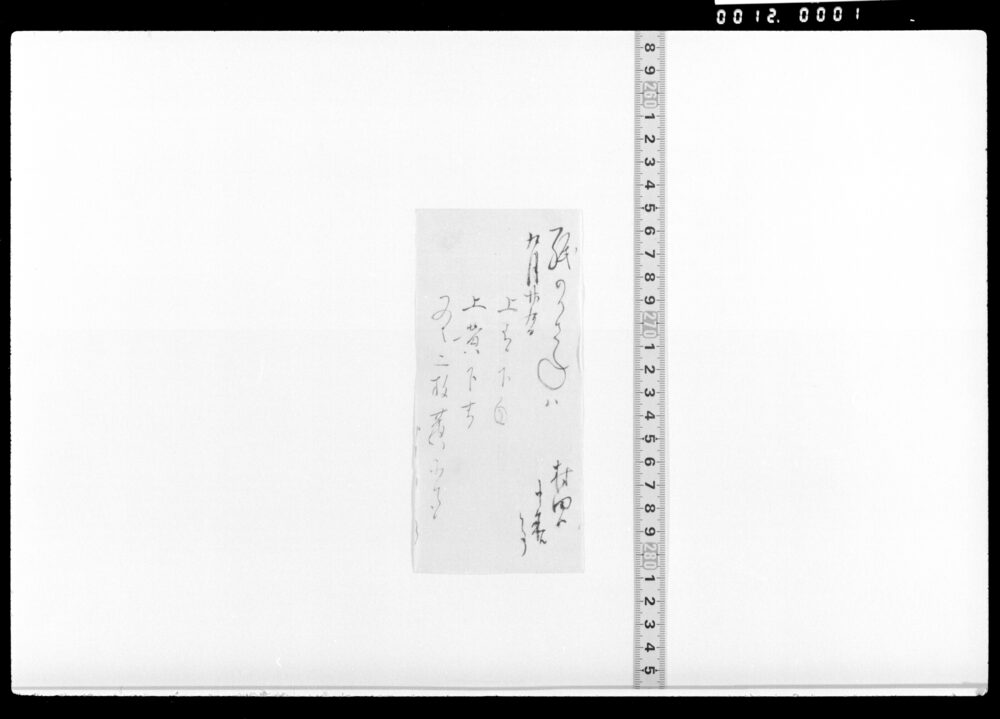 作品画像：紙の注文書(後欠)