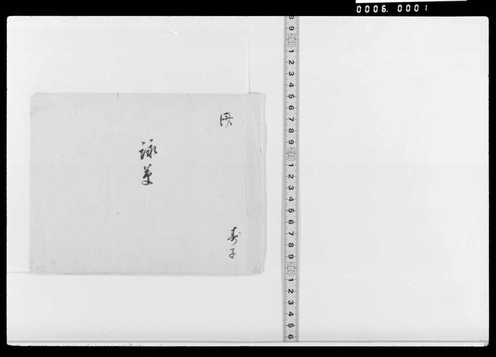 作品画像：詠草(反古)