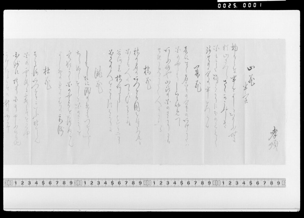 作品画像：詠歌書上(山花半開等)