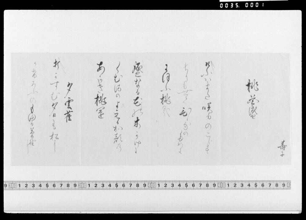 作品画像：詠歌書上(桃花盛等)