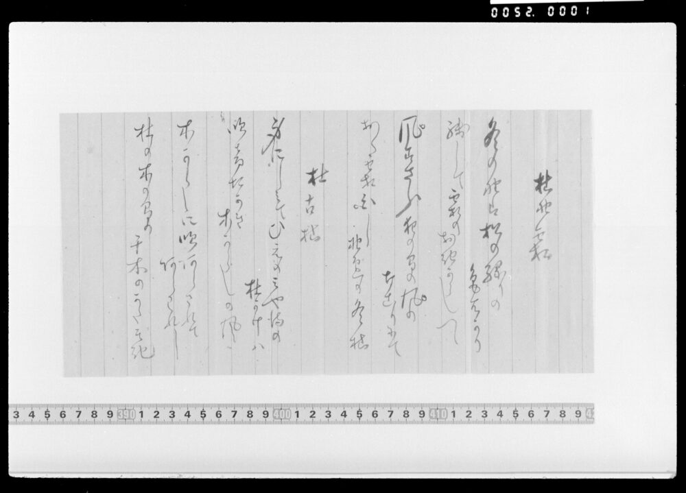 作品画像：詠歌書上(枯野霜、杜古枯)