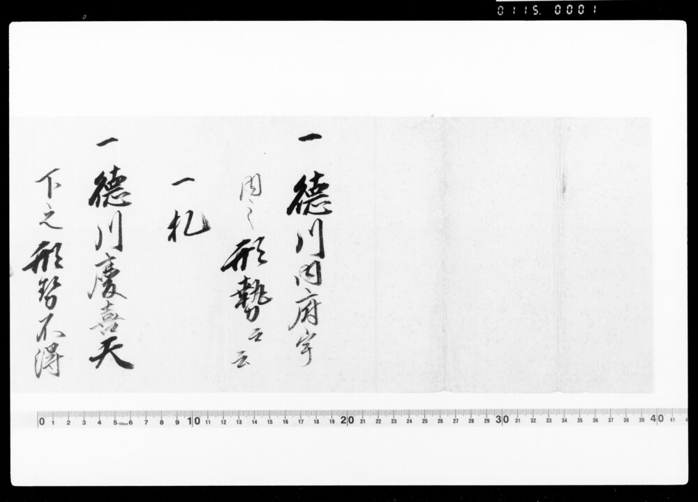 作品画像:達(今般徳川家名相続被仰付秩禄被下置候につき)