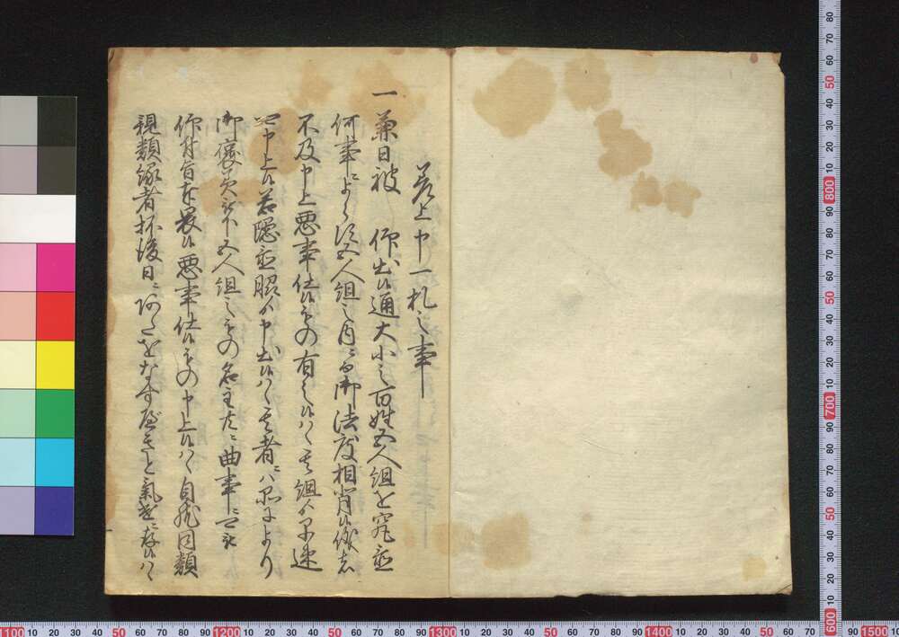 作品画像:山本大膳五人組帳