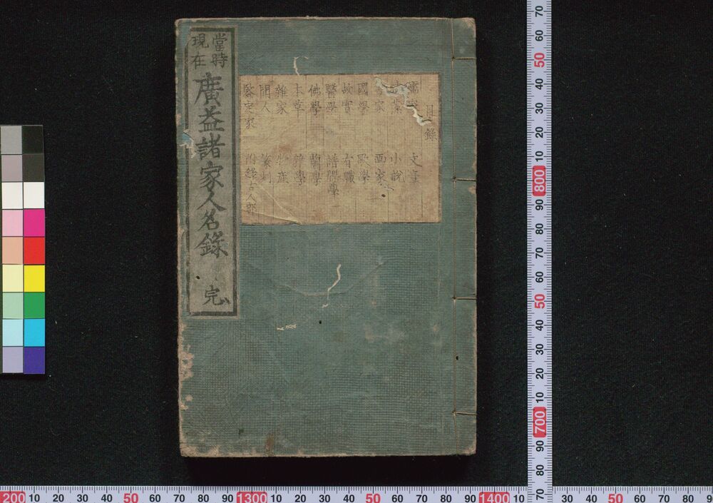作品画像:當時現在 廣益諸家人名録