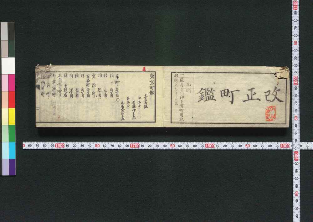 作品画像:改正 町鑑(官版)