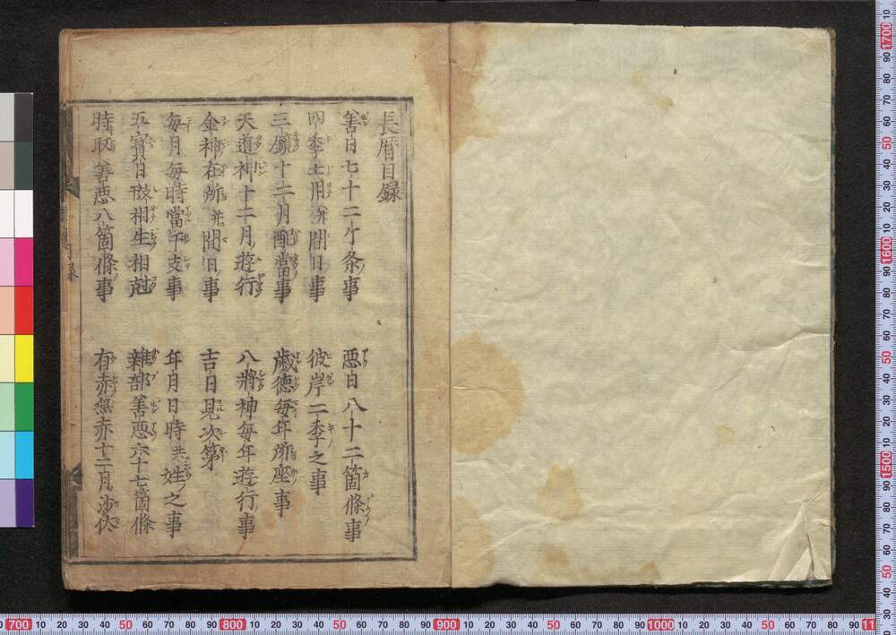 作品画像：長暦